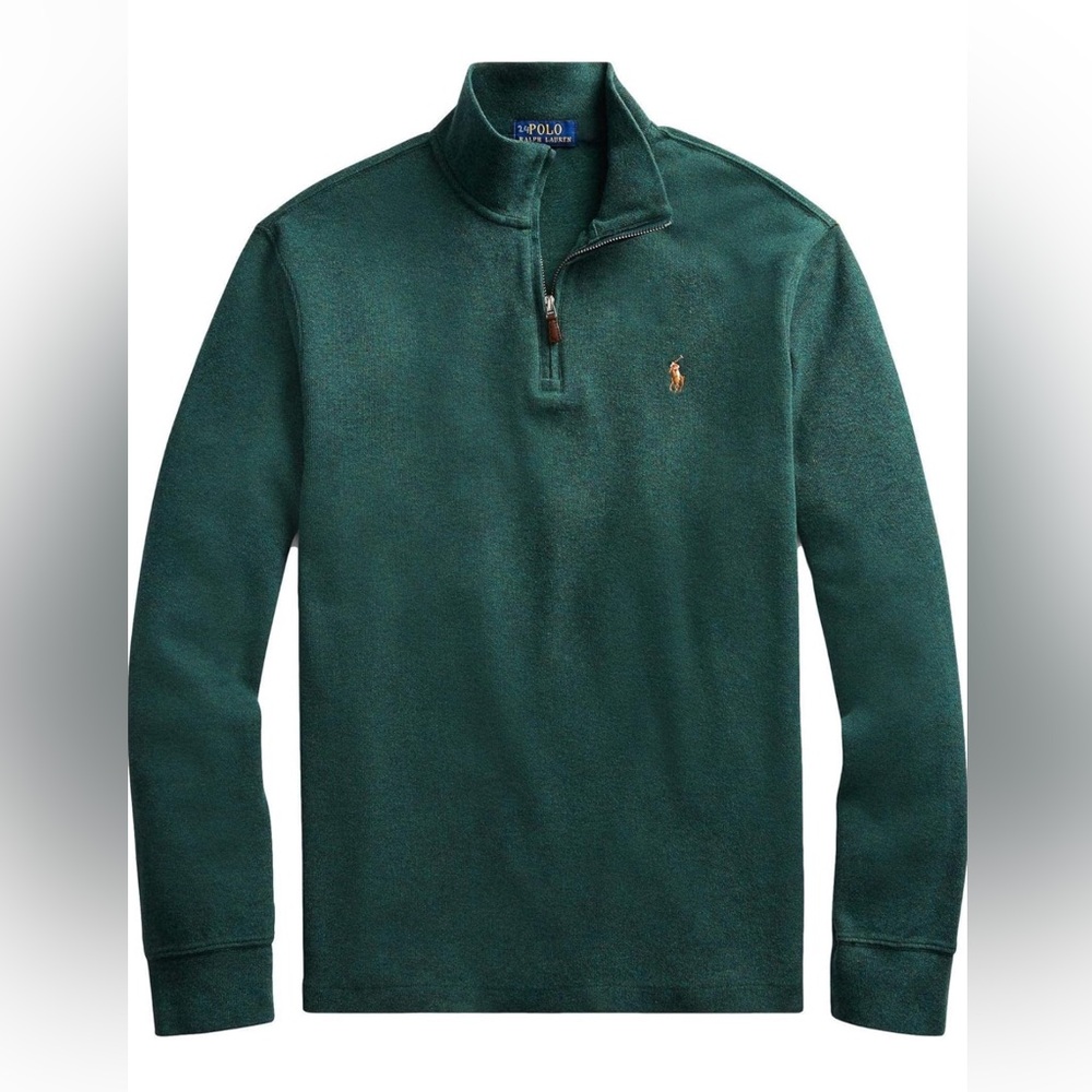 POLO RALPH LAUREN Men's Classic Estate-Rib Quarter-Zip Pullover Sweater